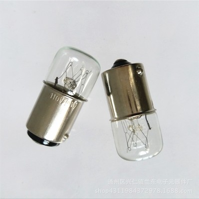 仪器报警机床信号指示灯240V5W10W电灯泡B15S B15D卡口灯泡|ru