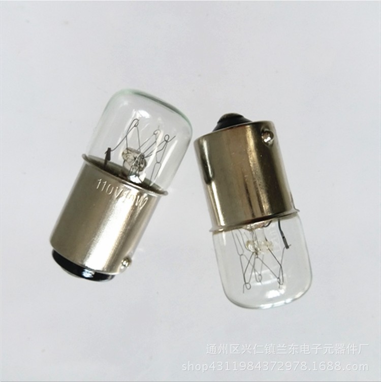 仪器报警机床信号指示灯240V5W10W电灯泡B15S B15D卡口灯泡|ru