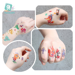 Ricarong Cross-Border Waterproof Sweatproof Kids' Tattoo Stickers — Cartoon Animal Tattoo Stickers — Factory Direct Wholesale