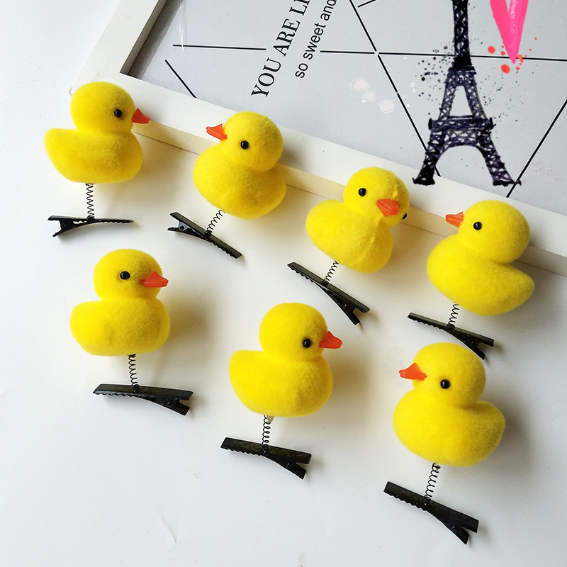 Pequeño Pato Amarillo horquilla de los niños venta lindo gadget regalo WeChat fuerte empuje puesto
