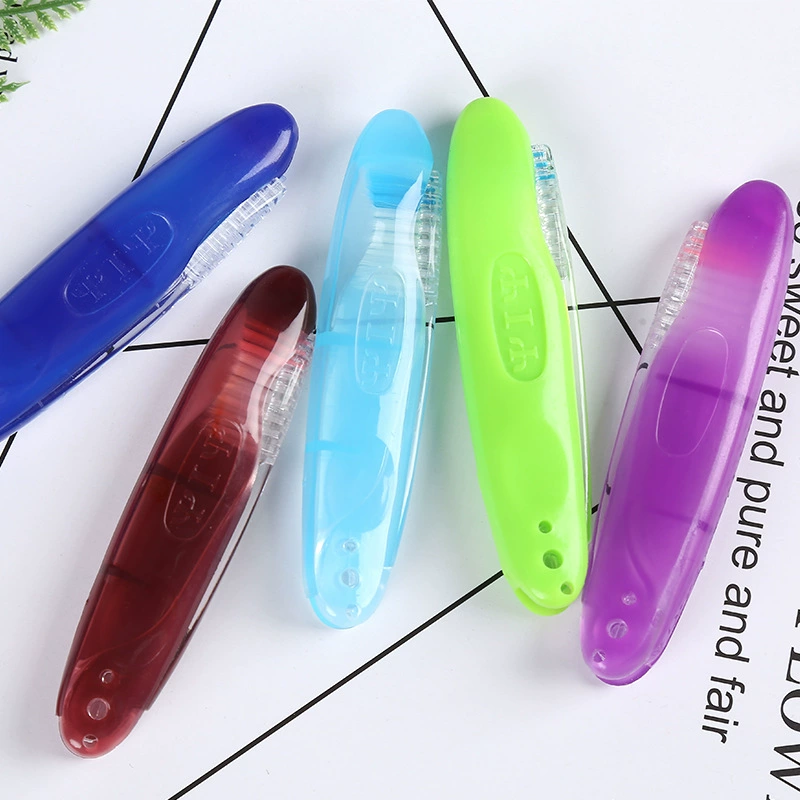 Зубная щетка для авиационного отеля, зубная щетка с небольшим ножом, складная зубная щетка, портативная одноразовая зубная щетка