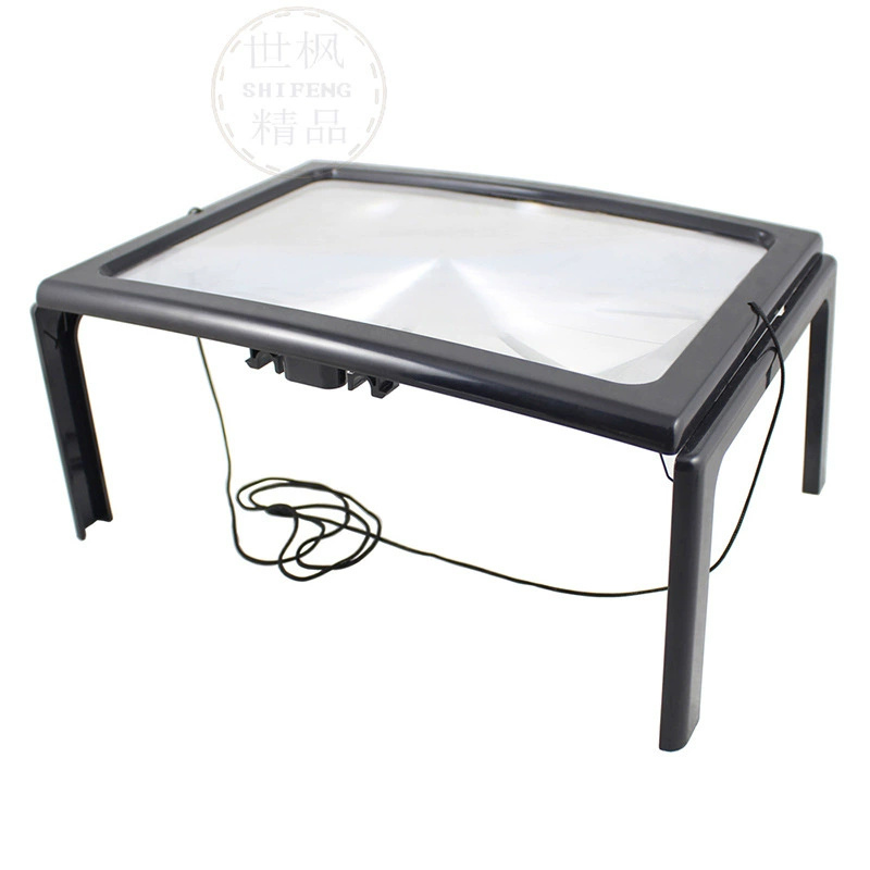 Завод прямых зарубежных взрывов A4 чтение увеличительное стекло кронштейн увеличительное стекло со светодиодной полной страницы увеличительное стекло с подсветкой