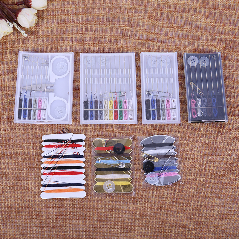 厂家直销迷你针线盒塑料针线盒多功能便携式针线卡酒店针线包