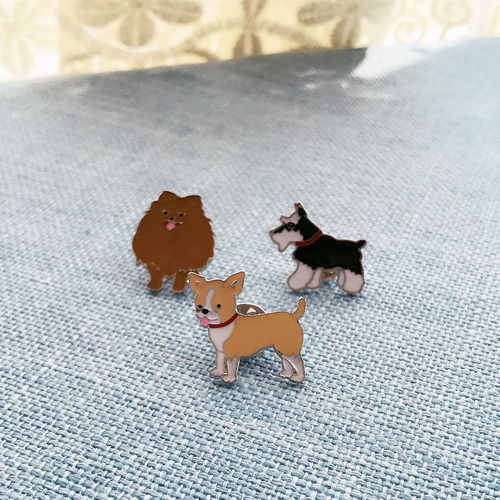 New fashionable accessories, pug dog brooch, pet brooch, corsage badge, various manufacturers directly supply