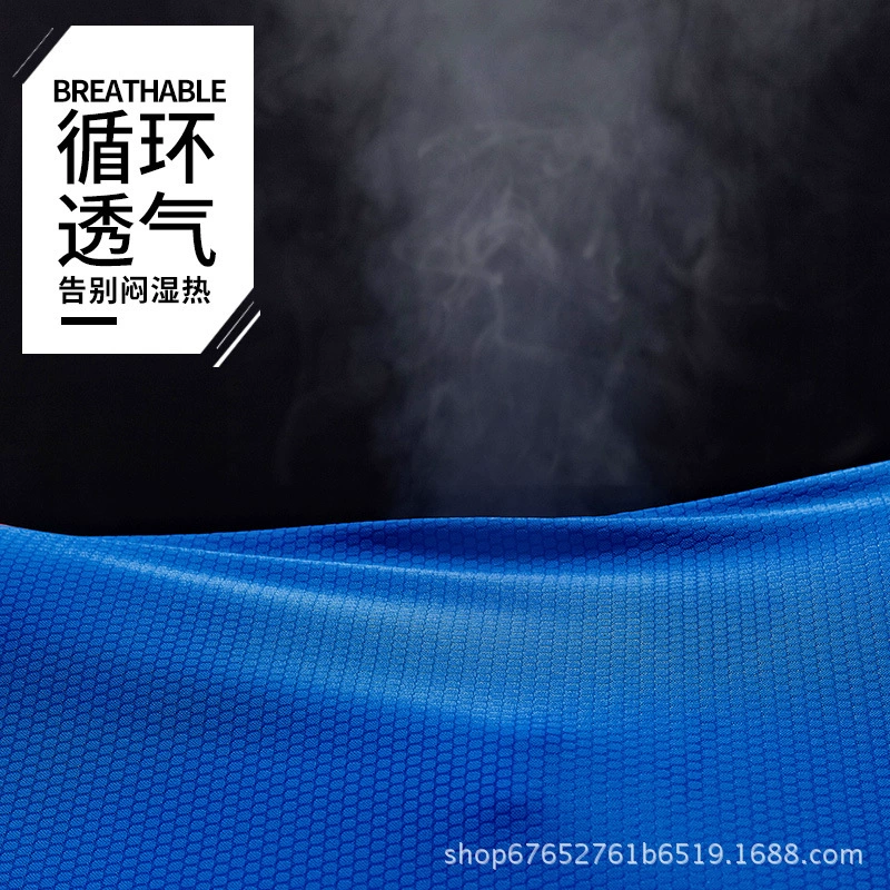 Быстро сохнущая спортивная футболка с коротким рукавом (Shengtianlong) 2–8XL, принт унисекс, круглый ворот