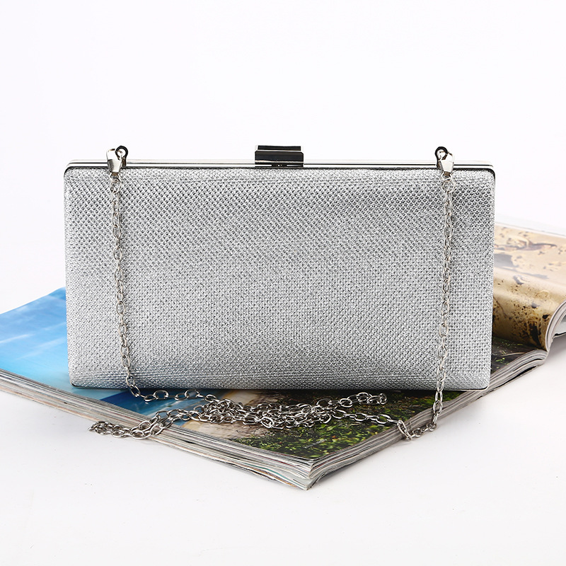 Cross-border new dinner bag dazzling magic color evening bag large capacity banquet bag simple party bag factory wholesale