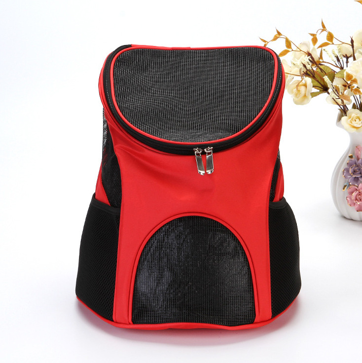 Bolsa de mascotas transfronteriza de Venta caliente bolsa de gato Portátil Bolsa de perro mochila para mascotas de malla transpirable mochila para mascotas