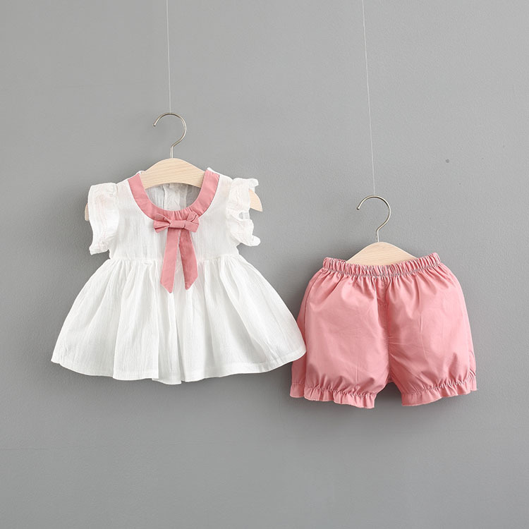summer trousers sleevless with bow