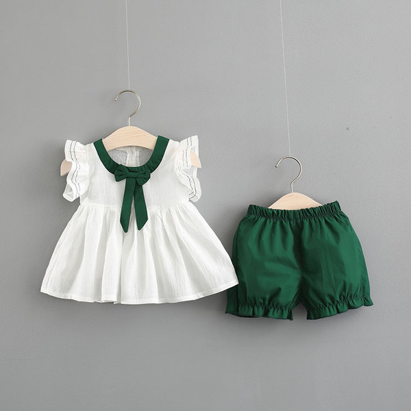 summer trousers sleevless with bow
