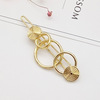 Accessory, metal hairgrip with bow, fashionable ponytail, hairpins, suitable for import, European style