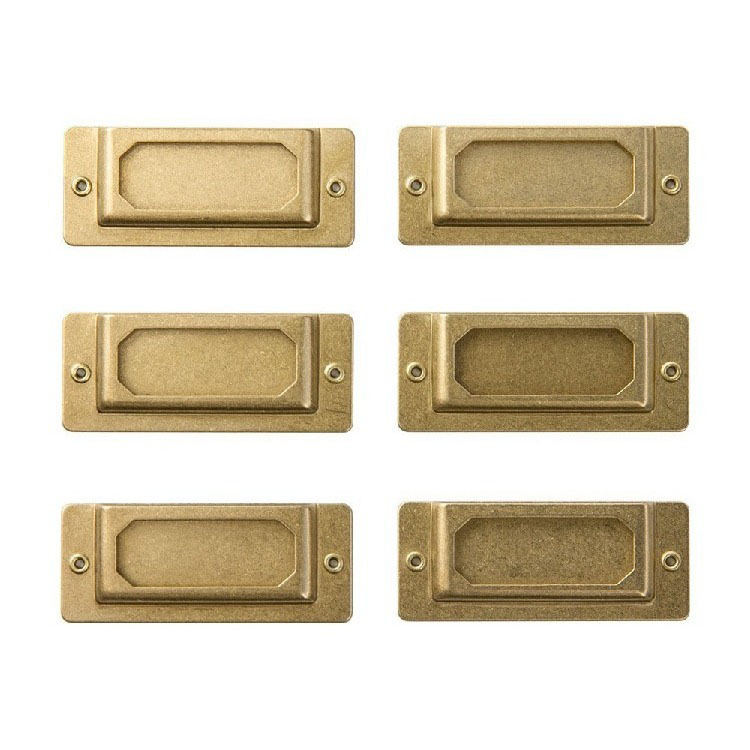 Japanese brass tag index brand vintage exquisite stationery traveler notebook TN Journal accessories