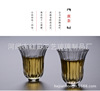 Japanese -style high -temperature hammer grain glass tea cup Gongfu cup handmade cabbage flower type glass glass