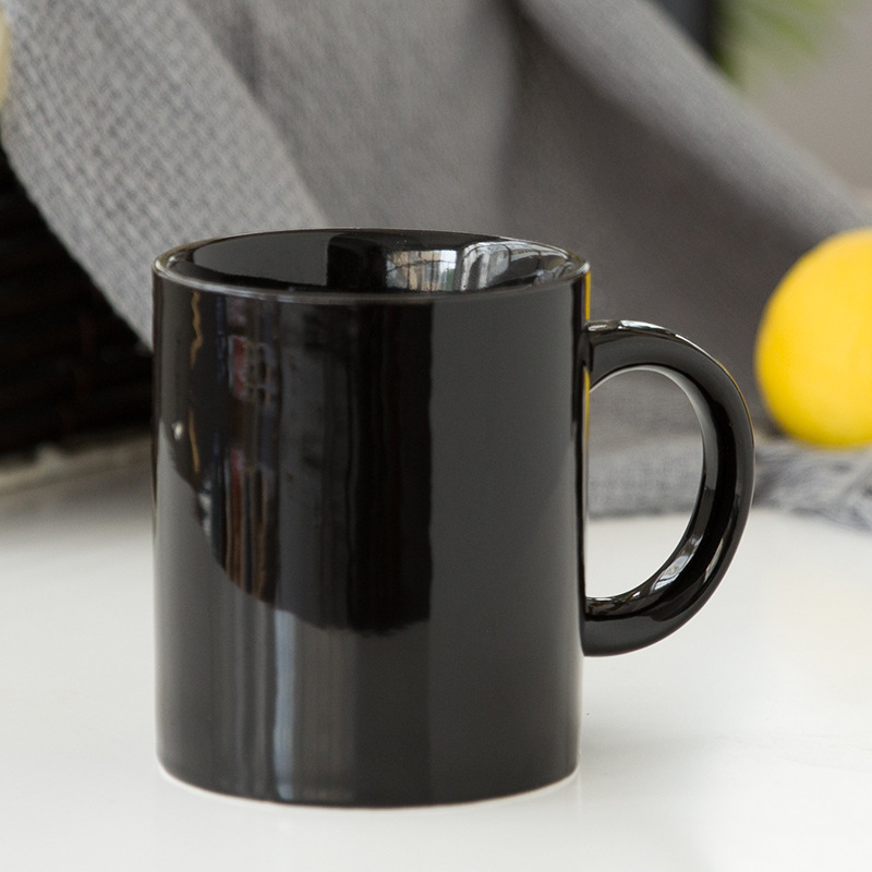 Taza de marca clásica Taza de cerámica Taza de café Taza de impresión de agua LOGO grabado