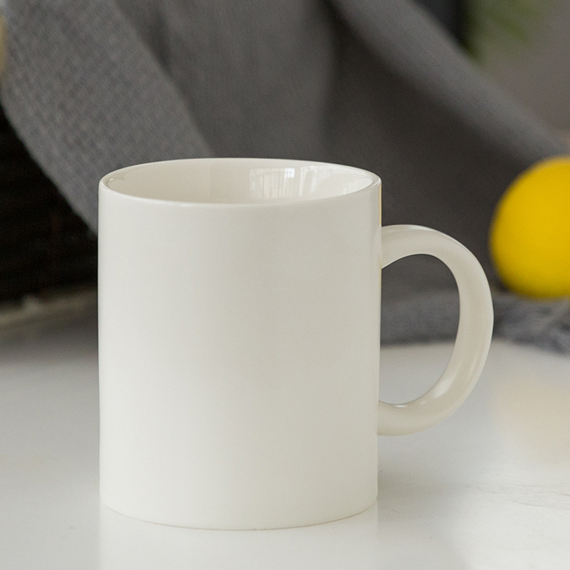 Taza de marca clásica Taza de cerámica Taza de café Taza de impresión de agua LOGO grabado