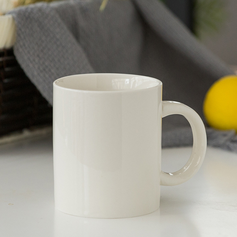 Taza de marca clásica Taza de cerámica Taza de café Taza de impresión de agua LOGO grabado