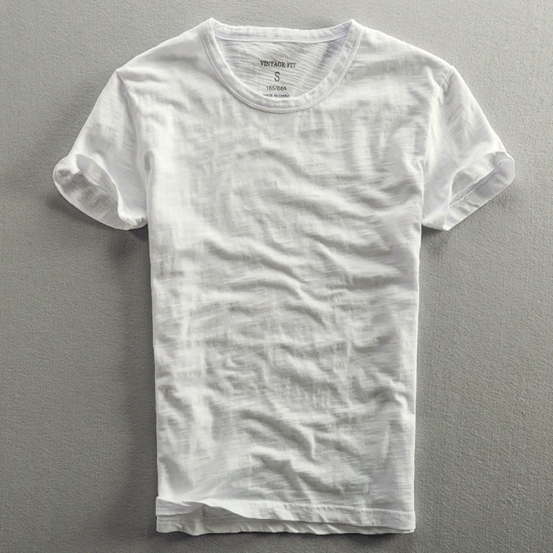 Men's thin breathable cotton T-shirt