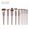 Brush, set, 1 pieces, 4 pieces, 10 pieces, 14 pieces, champagne color, 10 pieces