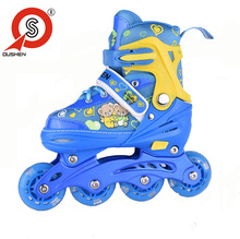 跨境厂轮滑鞋儿童全套装溜冰鞋旱冰鞋闪光可调男女初学者直排轮