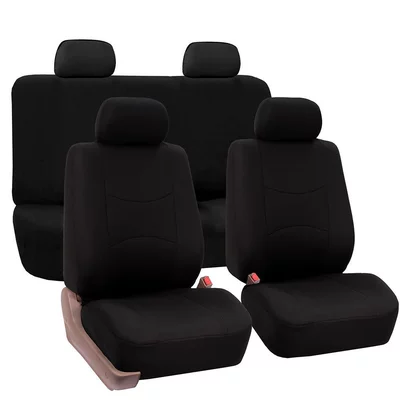 for 5-Seater Cars Cross-Border, Universal seat cover - black-9-piece-set-five-seats