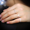 Fashionable golden ring, Korean style, pink gold, simple and elegant design, wholesale