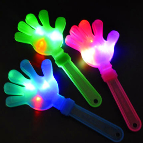 28CM large clap device, luminous hand clap, plastic toy applause, cheering clap, flashing palm clap