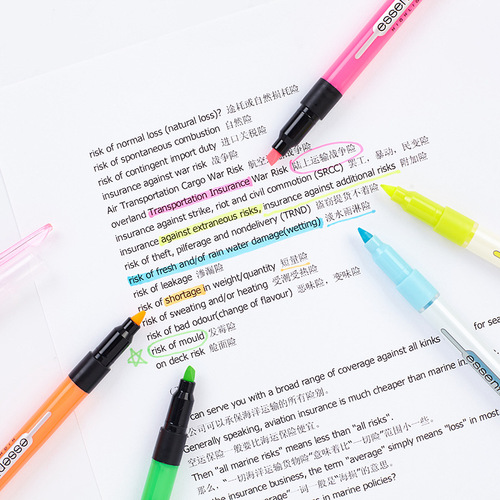 Korean Munami highlighter soft color marker HIGHLIGHTER 06017 marker pen