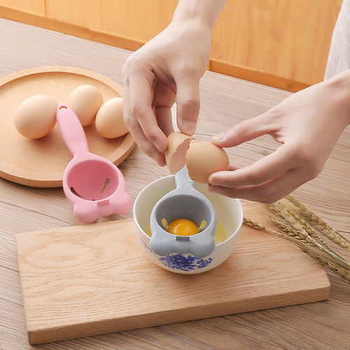 2611 New Wheat Straw Egg White Separator Egg Yolk Egg Liquid Filter Egg Maker Kitchen Gadgets