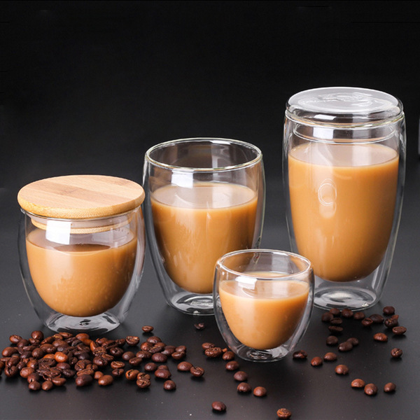 High borosilized glass double -layer cup resistant high temperature…