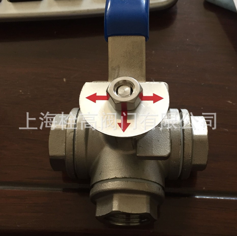 供应 T型不锈钢螺纹三通球阀 Q15F-16PL型不锈钢螺纹三通球阀