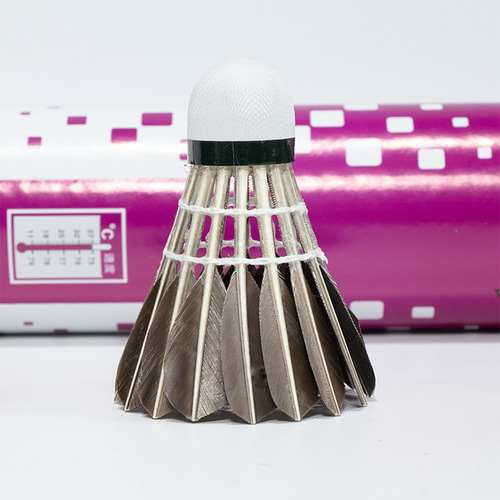 Antarctic style purple gold No. 7 black goose feather badminton full round blade feathers stable and durable king training badminton