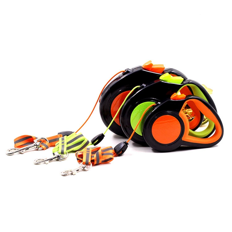 Pet Тяговый канат автоматический телескопический светоотражающий светящийся ночной тяги собака Прогулка Веревка Собака тяга Завод прямых продаж