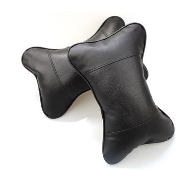 Car Headrest, Car Interior Supplies, Car Pu Headrest, Seat Neck Pillow, Single Bone Pillow Available in All Seasons (Headrest) - cool-black