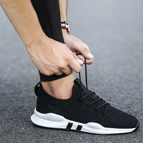 2024 Autumn New Knit Fashion Breathable Men's Casual Sports Shoes Trendy Fashion Running Student Shoes for Men