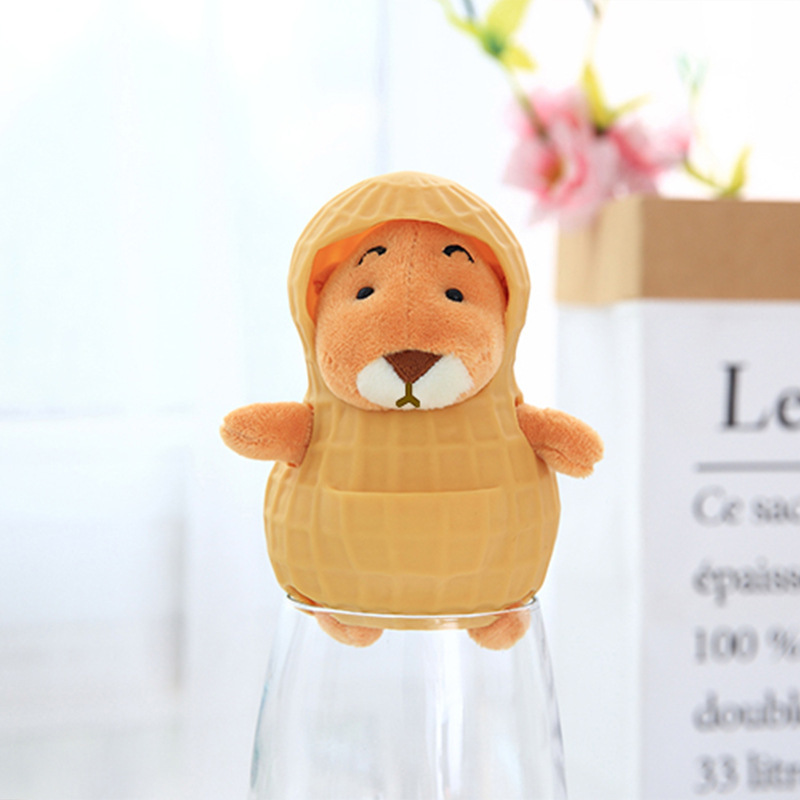 New Trendy Internet-Famous Peanut Mouse Cute Plush Toy, Soft Shell Peanut Mouse Baby Toy