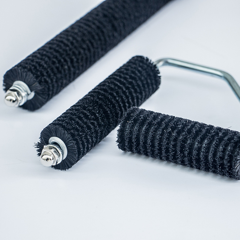 FRP cepillo de rodillo antiespumante herramienta de pasta de mano FRP rodillo de cepillo de cerdas negro especial