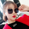 Square metal retro sunglasses, trend glasses solar-powered, internet celebrity, Korean style