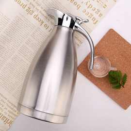 不锈钢保温壶 2升餐厅家用欧式咖啡壶 真空壶暖水壶 赠礼品