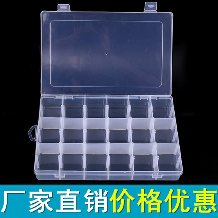 Съемный 18-отсек ящик для хранения прозрачный PP пластиковая коробка компонент коробки частей упаковки Аксессуар коробка дисплея ювелирных изделий