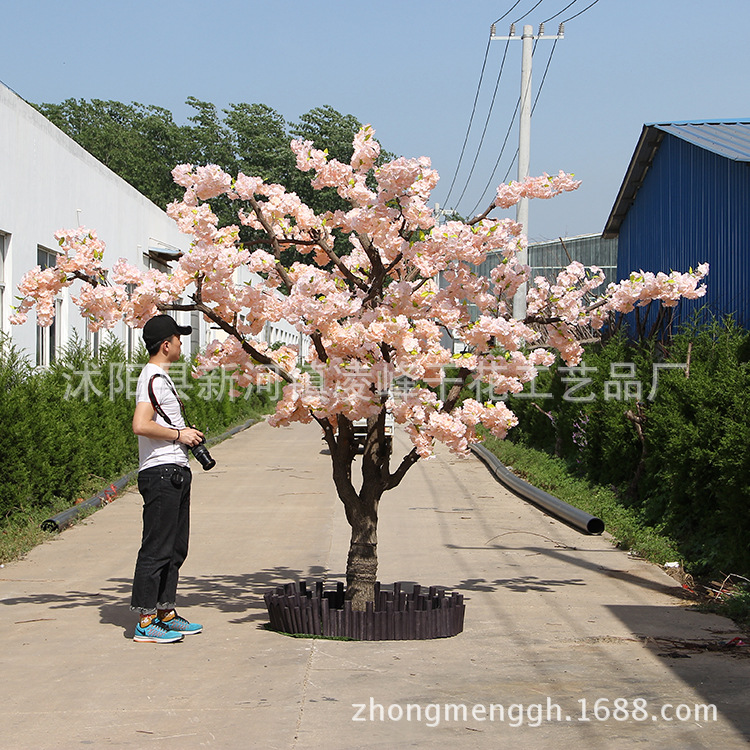Simulated cherry blossom tree champagne color cherry blossom mall…