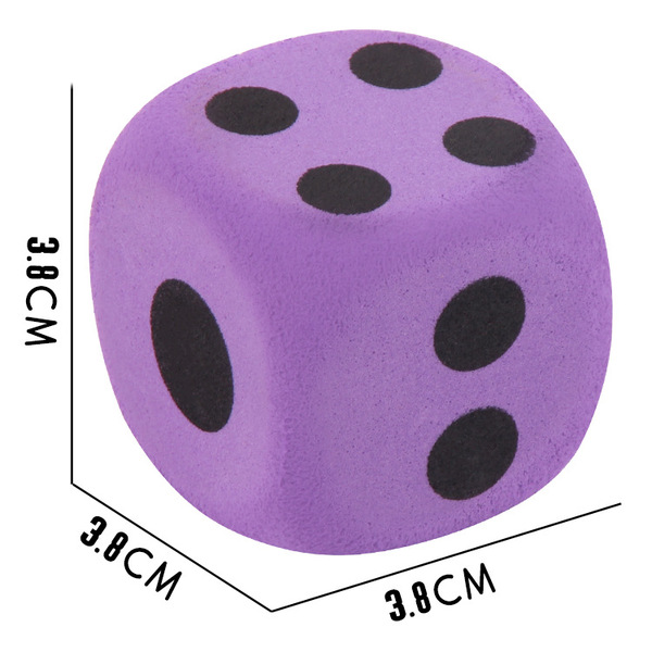 Big dice from foam