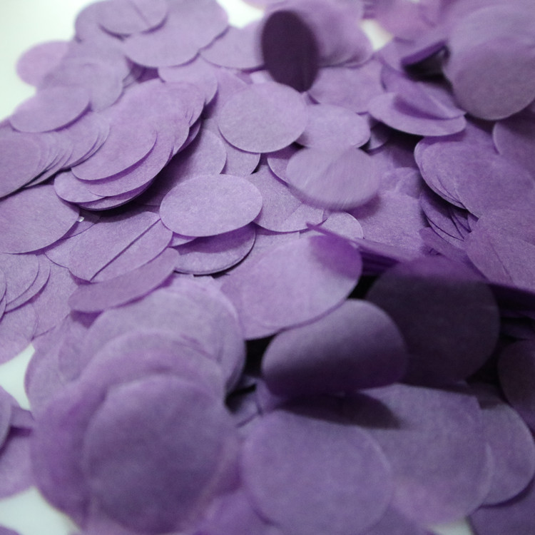 2.5cm 원형 색종이 진한 보라색/10g 팩