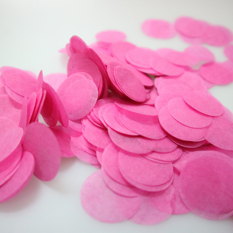 2.5cm 원형 색종이 로즈 레드/10g 팩