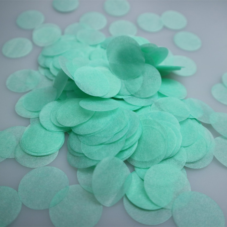 2.5cm 원형 색종이 민트그린/10g