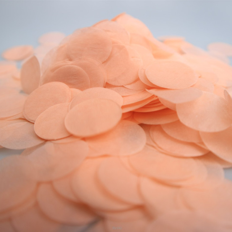 2.5cm 원형 색종이 복숭아/10g 팩