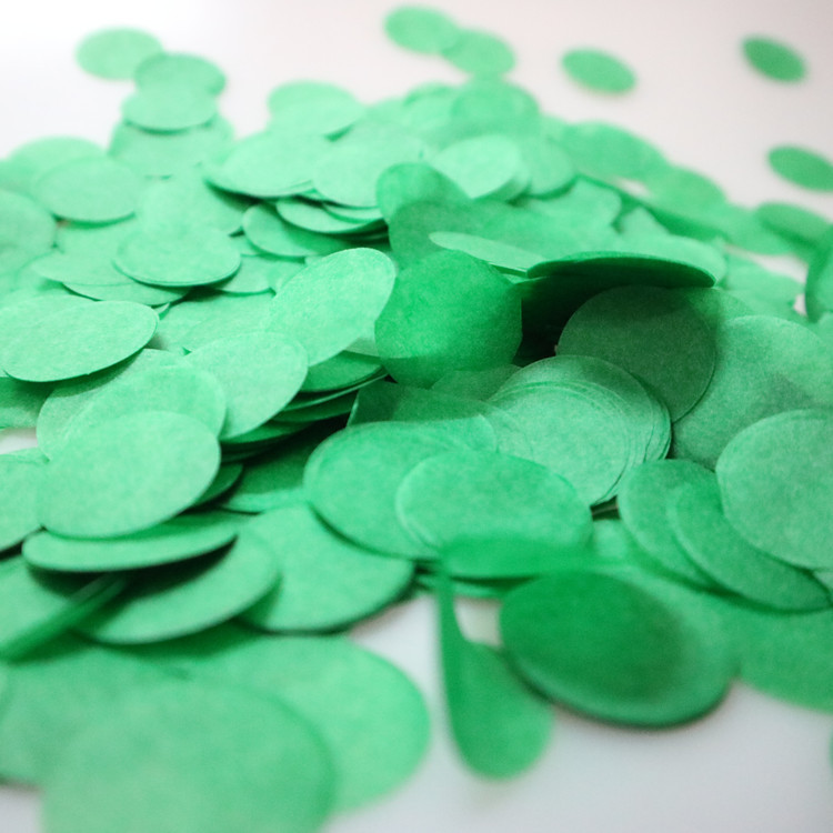 2.5cm 원형 색종이 짙은 녹색/10g 팩