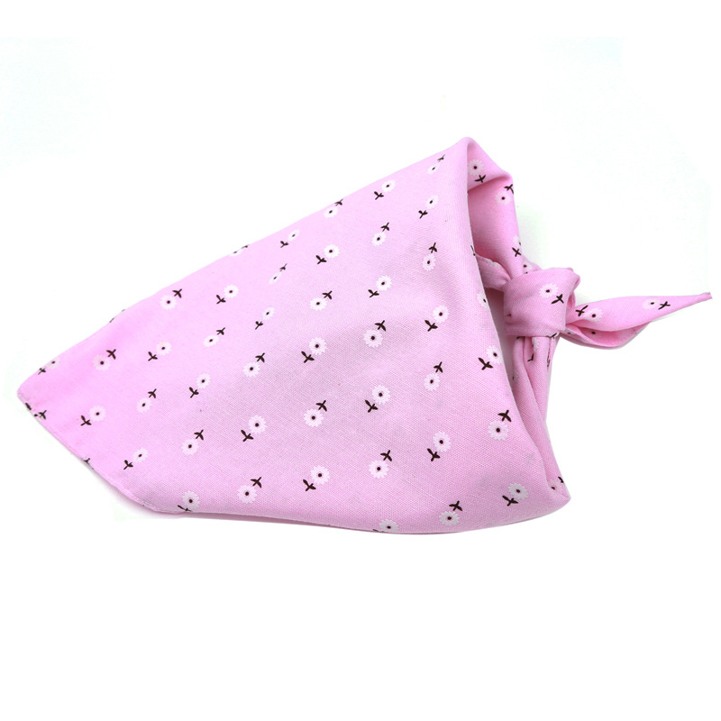 Spot estampado a cuadros transfronterizos accesorios para perros bufanda para mascotas toalla triangular de doble capa toalla de saliva para perros ropa para perros pequeños