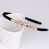 Headband with bow, metal hairpins, accessory, non-slip hairgrip, Korean style, wholesale