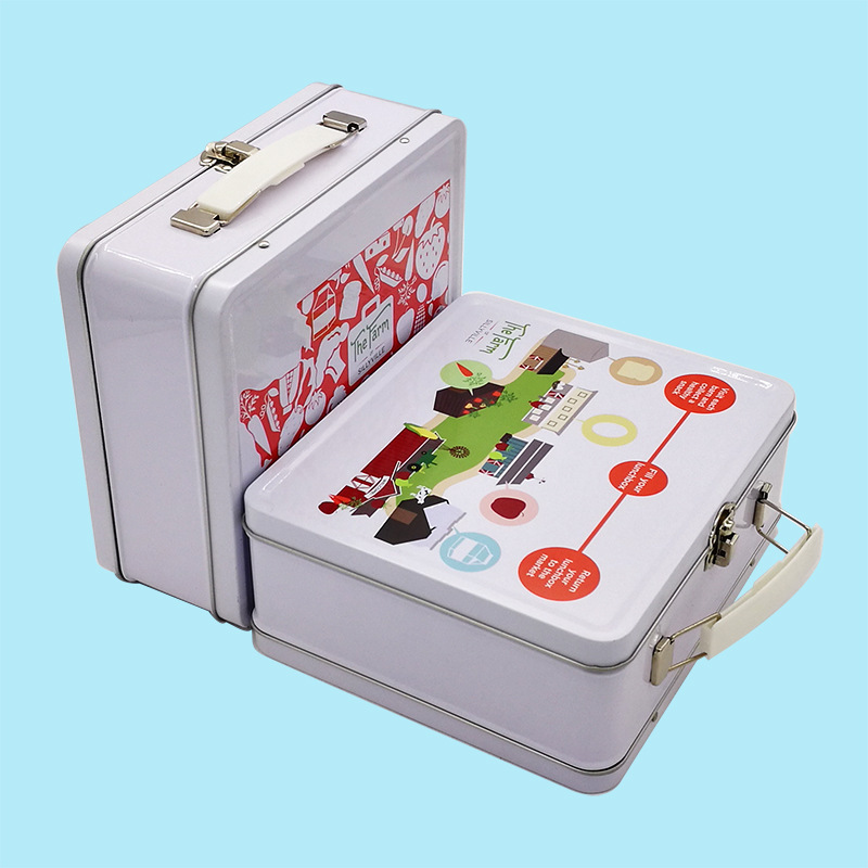 Cross-Border Lunch Box Square Game Playing Cards Fun Board Game Cards Flip Packaging Gift Box Tinplate Wholesale