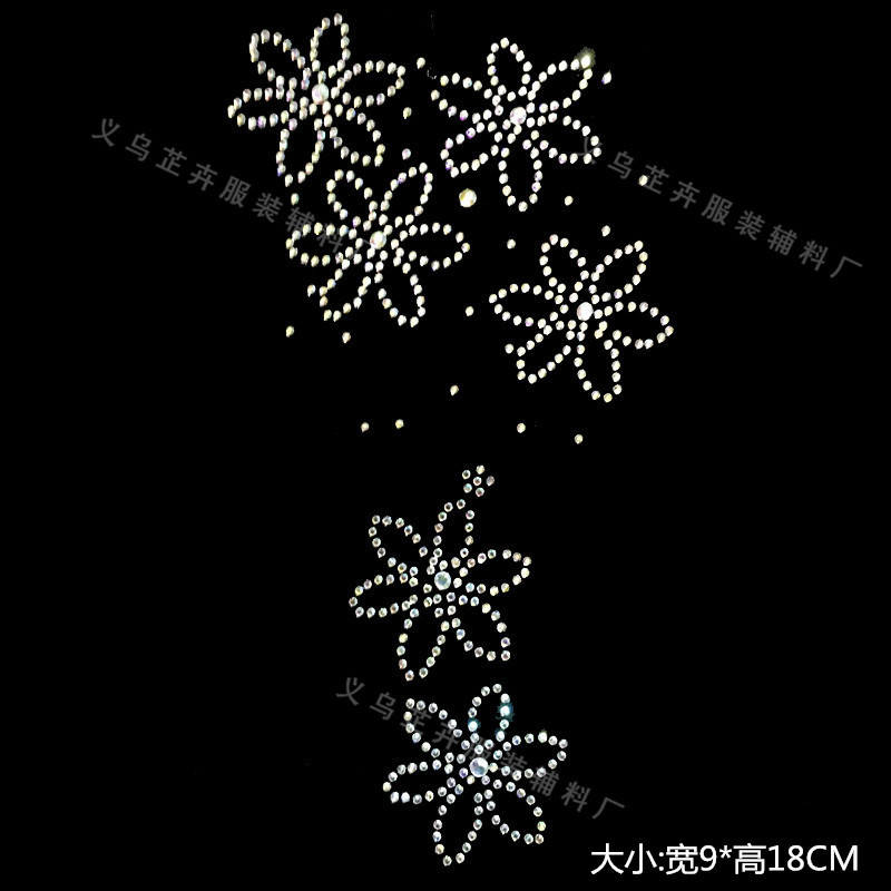 供应针织衫烫钻加 工 打底裤烫钻图案 DIY钻烫图小额批发毛衣钻