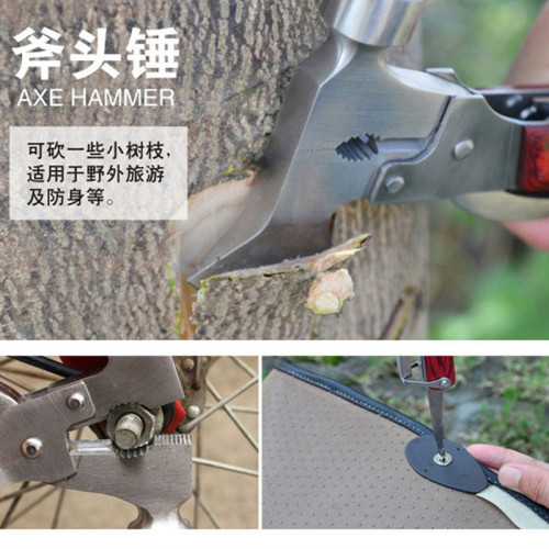 420g car stainless steel safety hammer solid steel escape hammer broken window rescue hammer pointed hammer ax hammer claw hammer